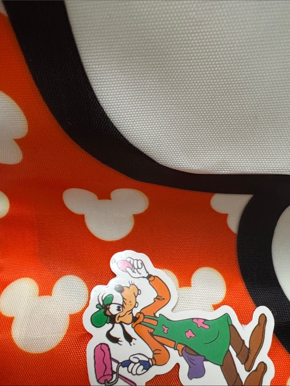Disney Orange and White Mickey Mouse Tote with Accessories Bundle #3 - Picture 3 of 7